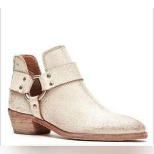 Frye Ray Harness White Ivory Crackle 8.5